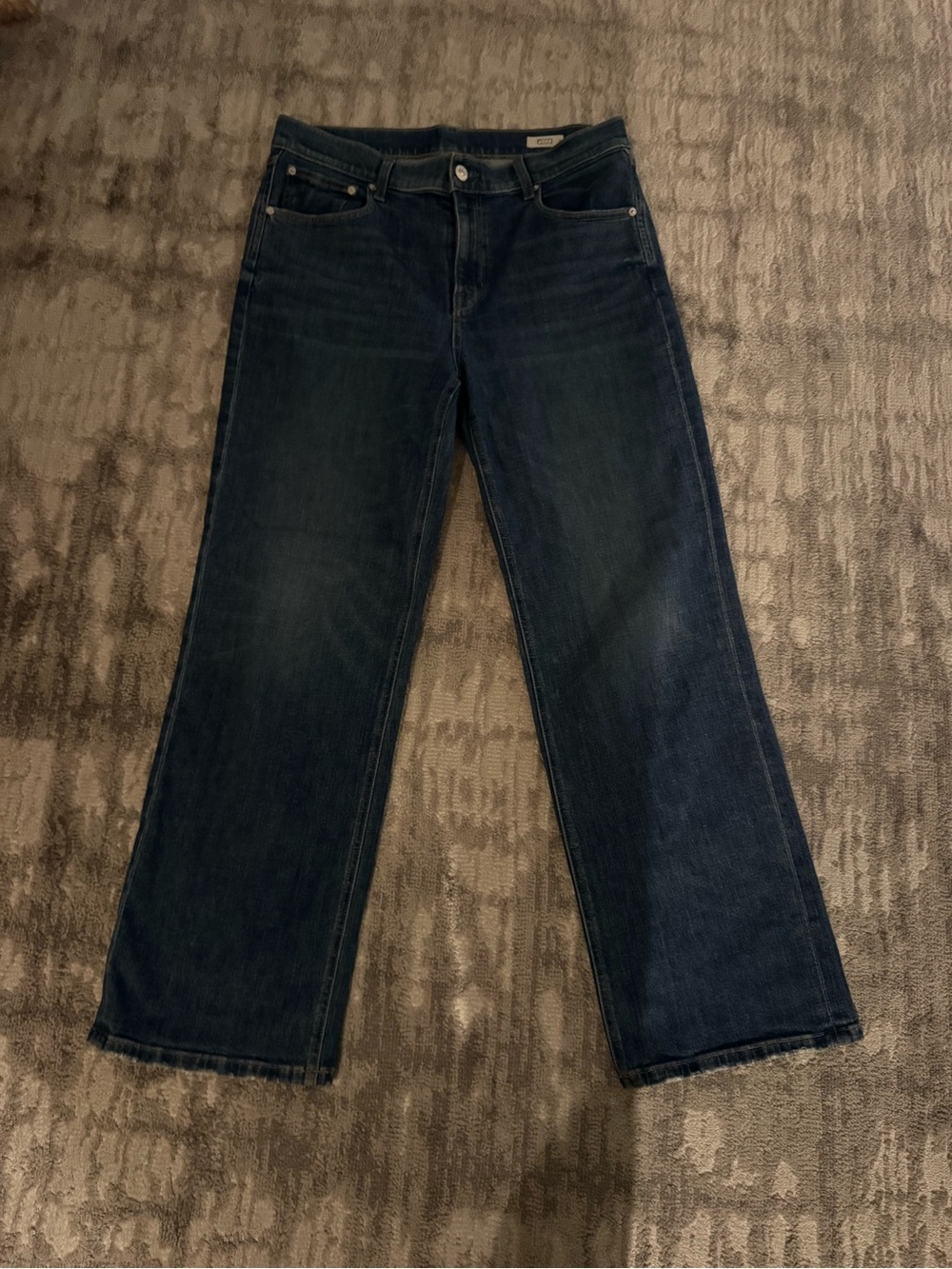 AYR Dark Blue Wide-Leg Jeans
